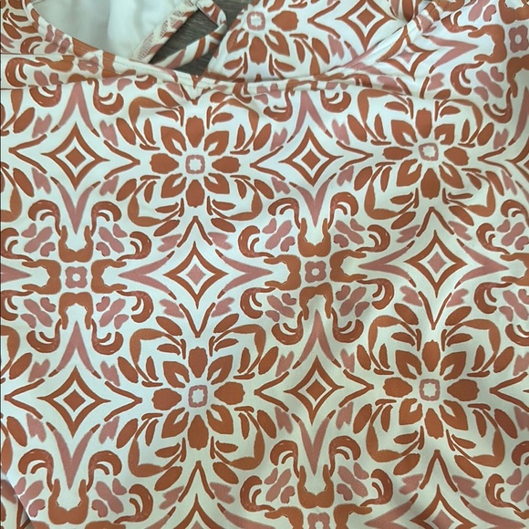 Roxy Orange and White One Piece Swimsuit with Cut-Out Details - Picture 10 of 11